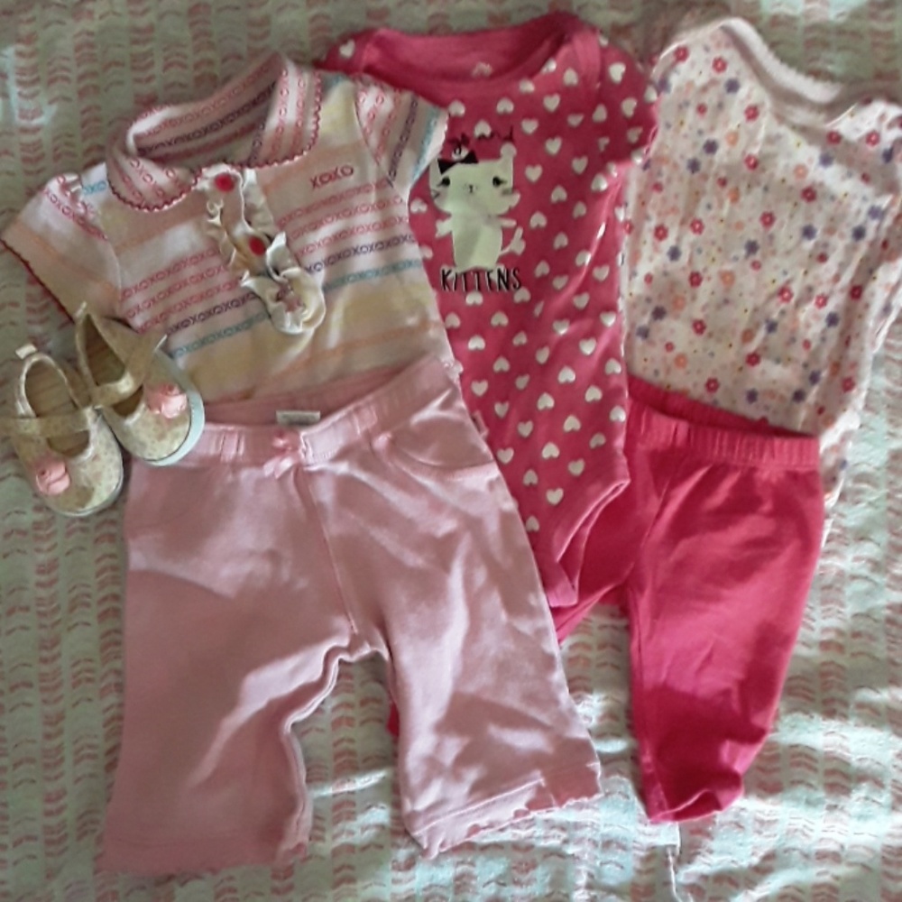 0-3mos baby girl bundle